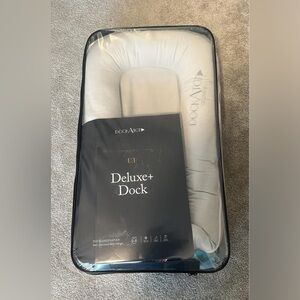 COPY - BRAND NEW, NEVER USED, Deluxe Dock-A-Tot Deluxe , Fog Grey Chambray